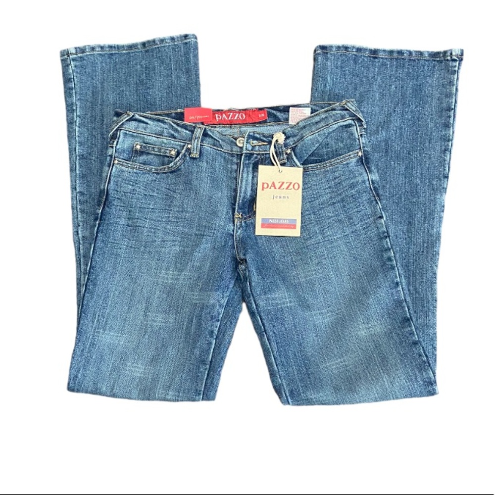 NWT Pazzo Wings Embroidered Rhinestone Embellished Bootcut Jeans